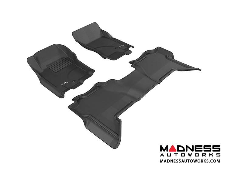 Nissan Pathfinder Floor Mats (Set of 3) - Black by 3D MAXpider